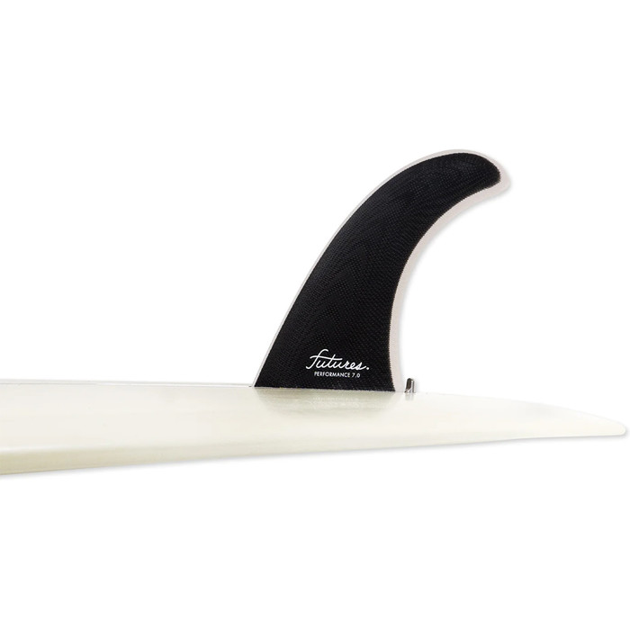 2024 Futures Performance Thermotech 7.0 Medium Longboard Fin FFPE7B - Black / Grey